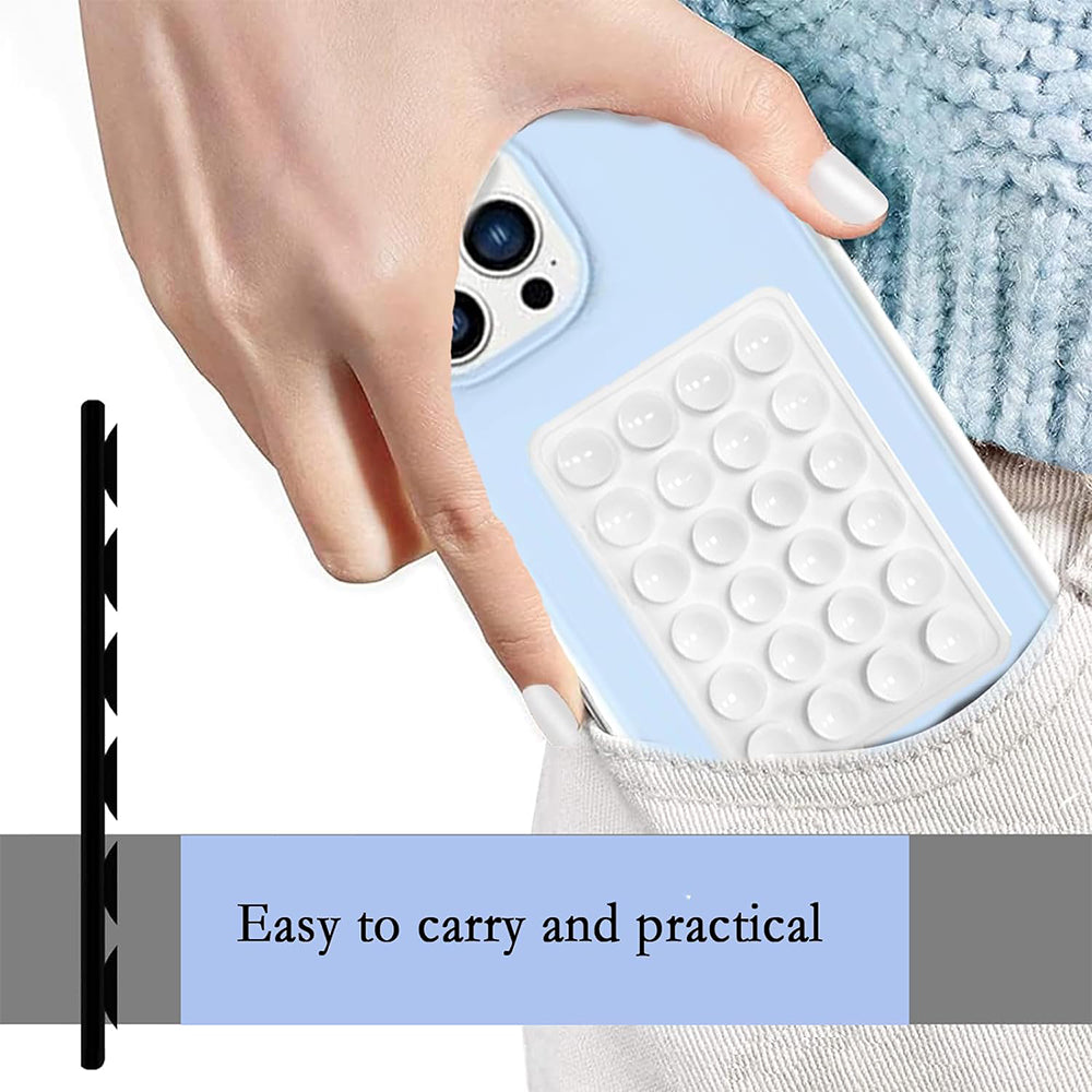 Techsuit SW-PAD Halterung mit Saugnäpfen, Weiß