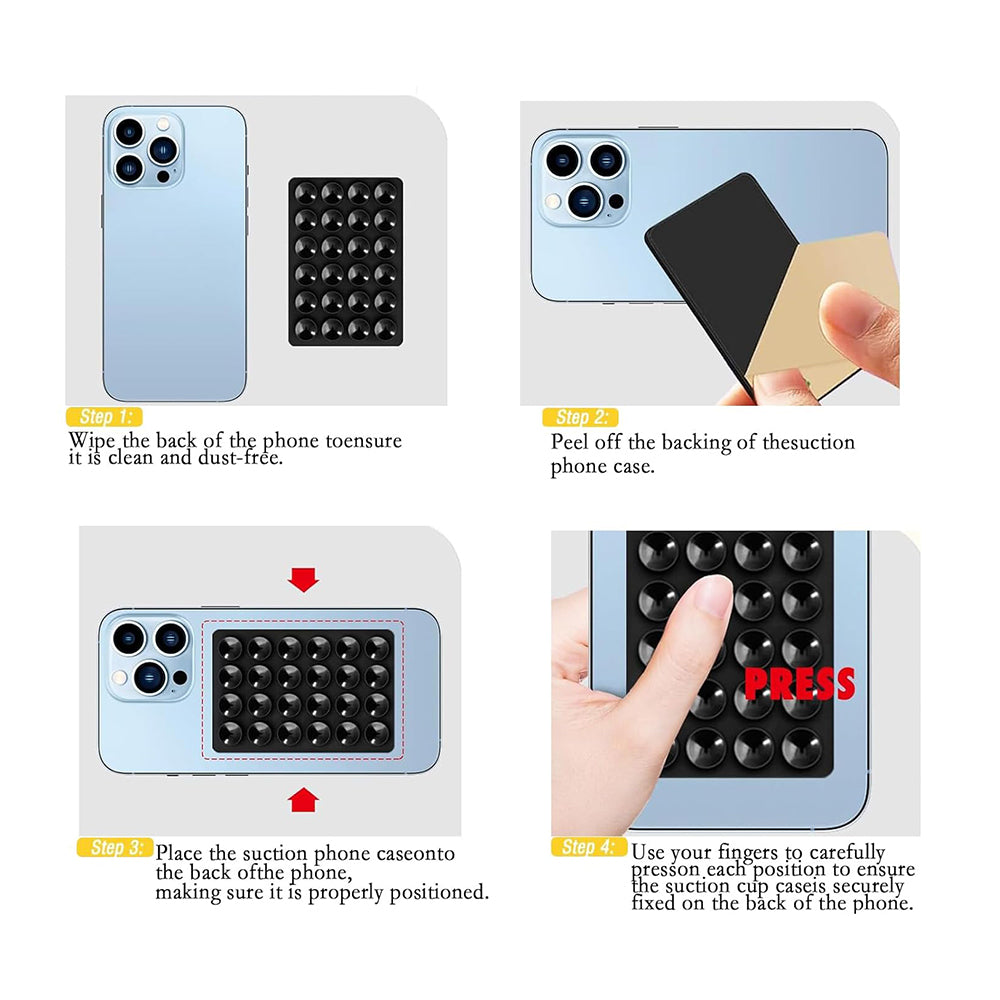 Techsuit SW-PAD Halterung mit Saugnäpfen, Weiß