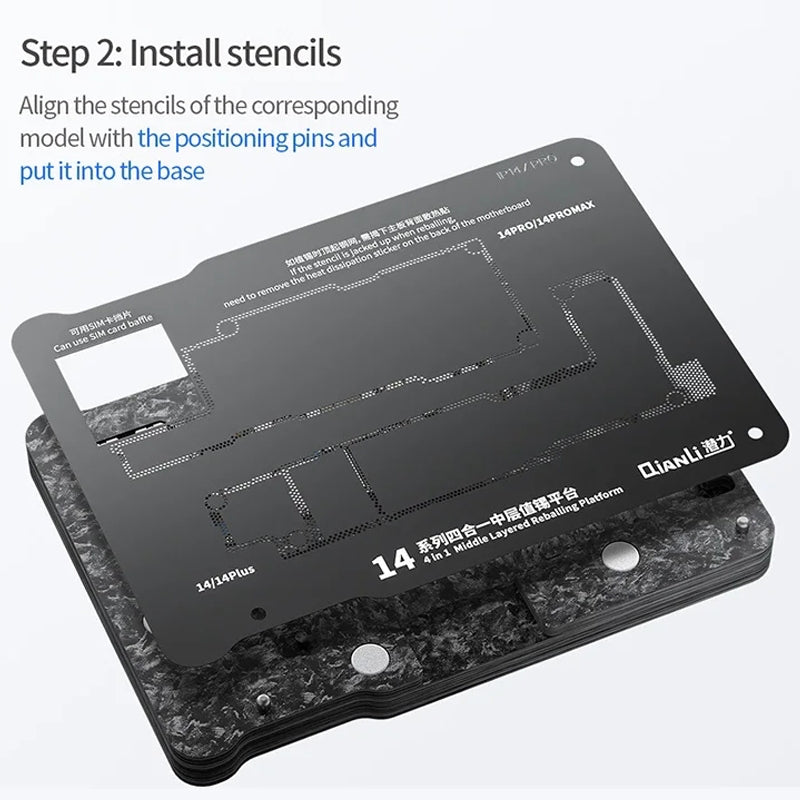 QIANLI Magnetischer PCB-Arbeitsständer für Apple iPhone 15 Serie