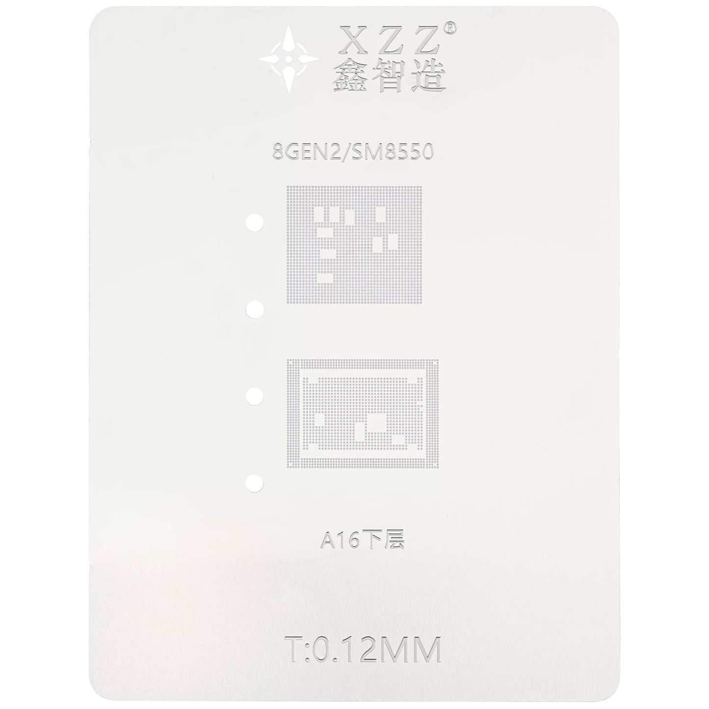Arbeitsunterlage Reballing XZZ L23 für CPU Apple A8 - A16