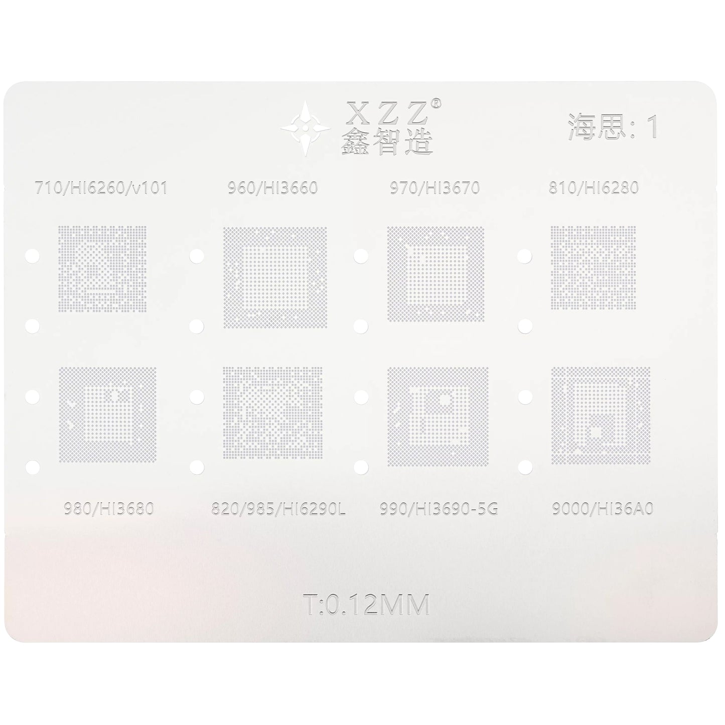 Arbeitsunterlage Reballing XZZ L23 für CPU Apple A8 - A16
