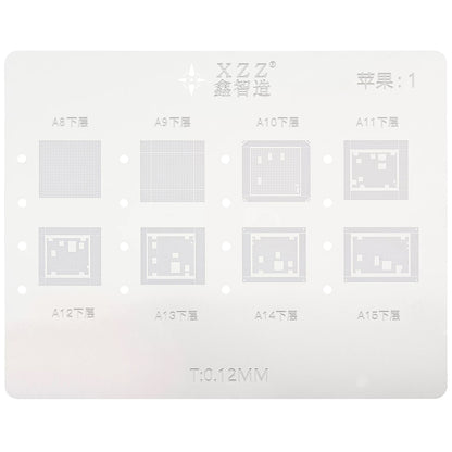 Arbeitsunterlage Reballing XZZ L23 für CPU Apple A8 - A16
