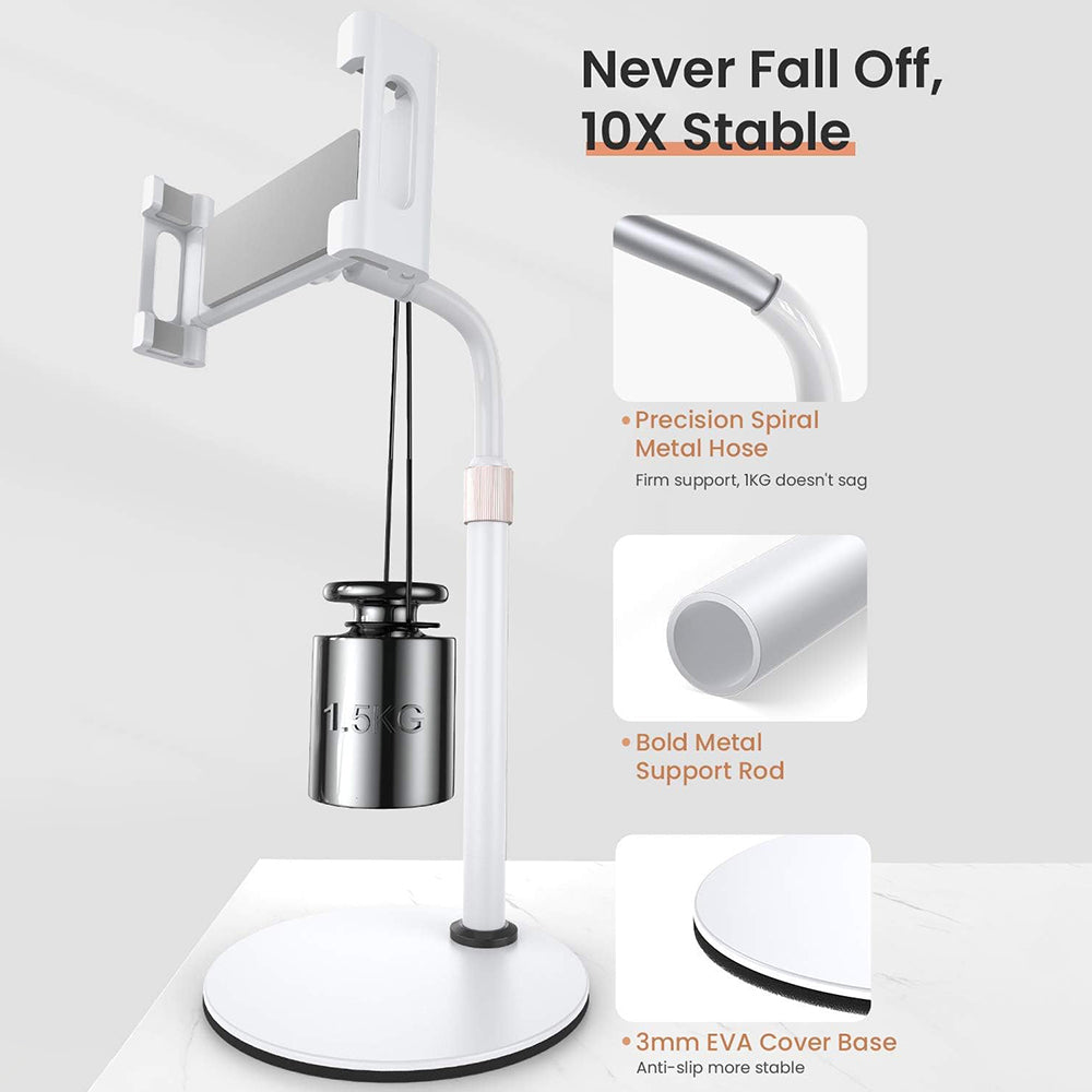 Lisen Bürohalterung für Telefon / Tablet, 4,7 Zoll - 12,9 Zoll, Schwarz YL0420050002