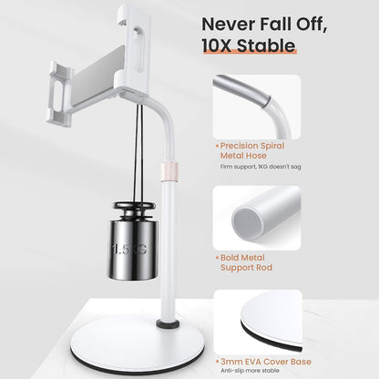 Lisen Bürohalterung für Telefon / Tablet, 4,7 Zoll - 12,9 Zoll, Schwarz YL0420050002