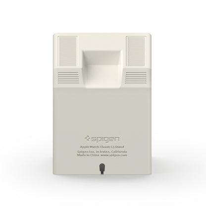 Spigen Classic LS Halterung für Apple Watch Series Wireless Ladegerät, Creme AMP11668