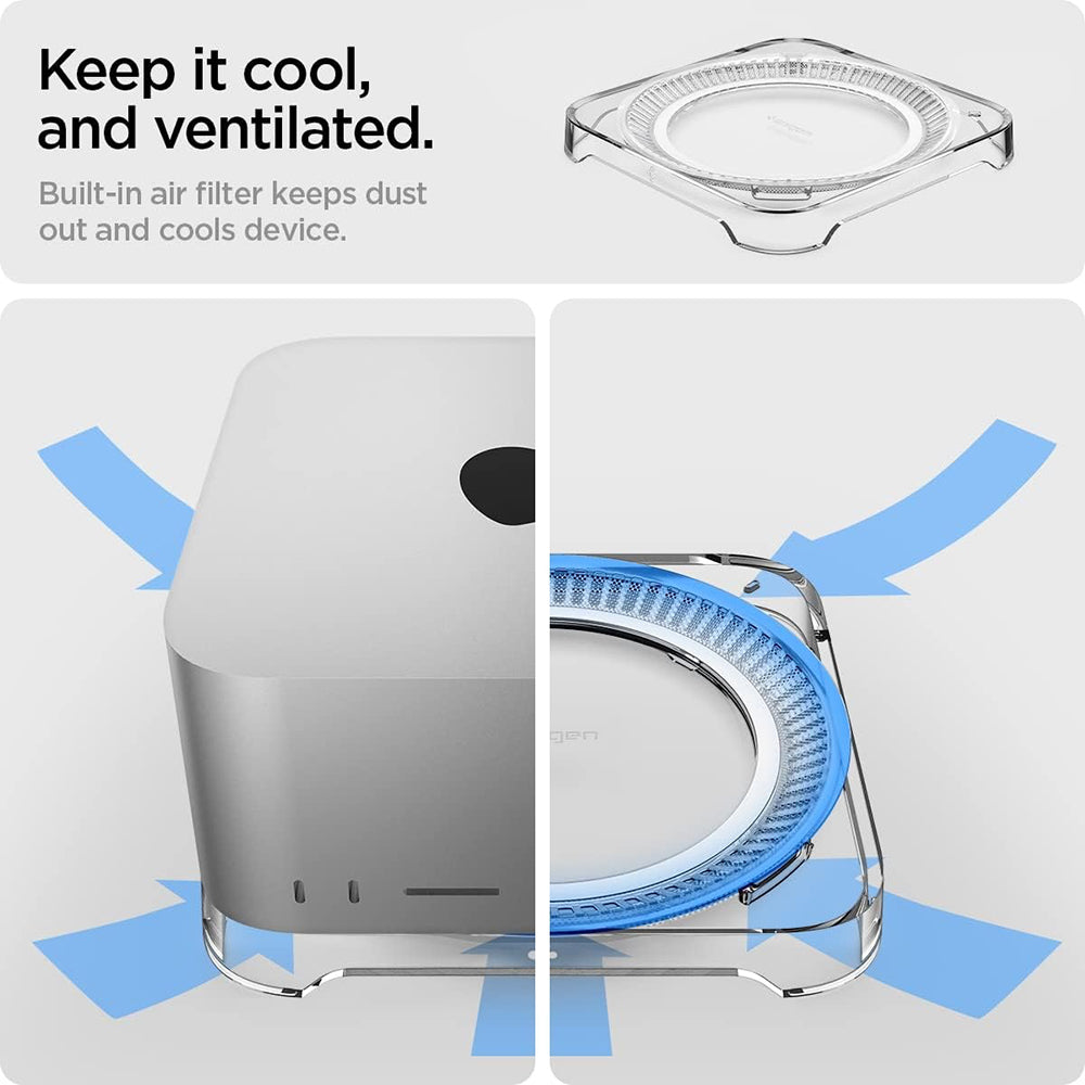 Spigen LD202 Stand für Apple Mac Studio, transparent AMP04796