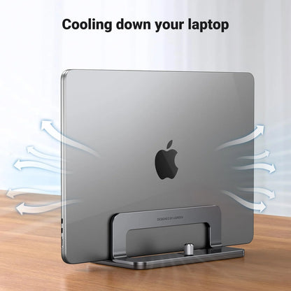 Vertikaler UGREEN LP258 Laptopständer für Laptops mit einer Dicke von 12mm - 26mm, Silber