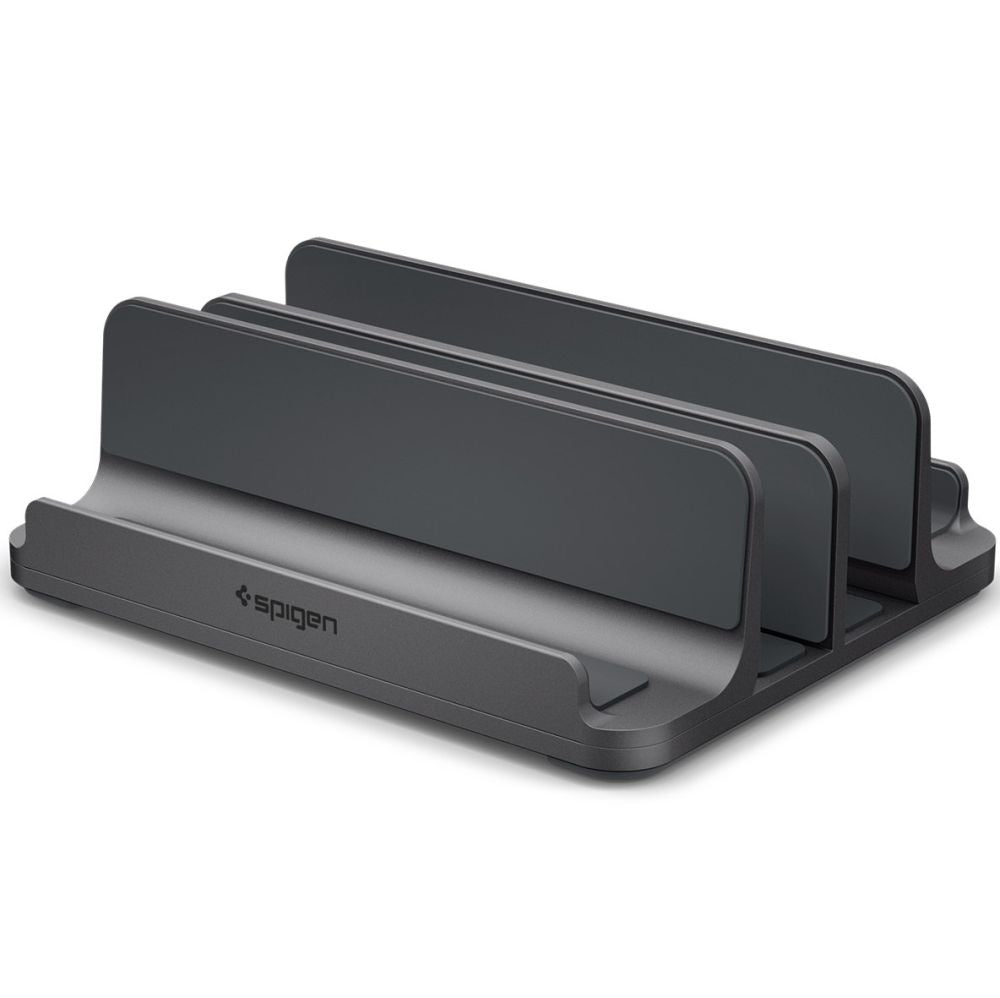 Vertikaler Ständer Spigen LD208S4 Two für Laptops mit einer Dicke von 14mm - 27mm, Grau