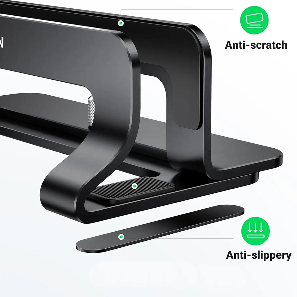 Vertikaler UGREEN LP258 (25706) Laptopständer für Laptops mit einer Dicke von 12mm - 26mm, Schwarz