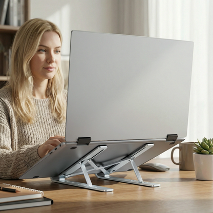 WZK WDCX-X8S Halterung für Laptop 10 Zoll - 16 Zoll, Silber