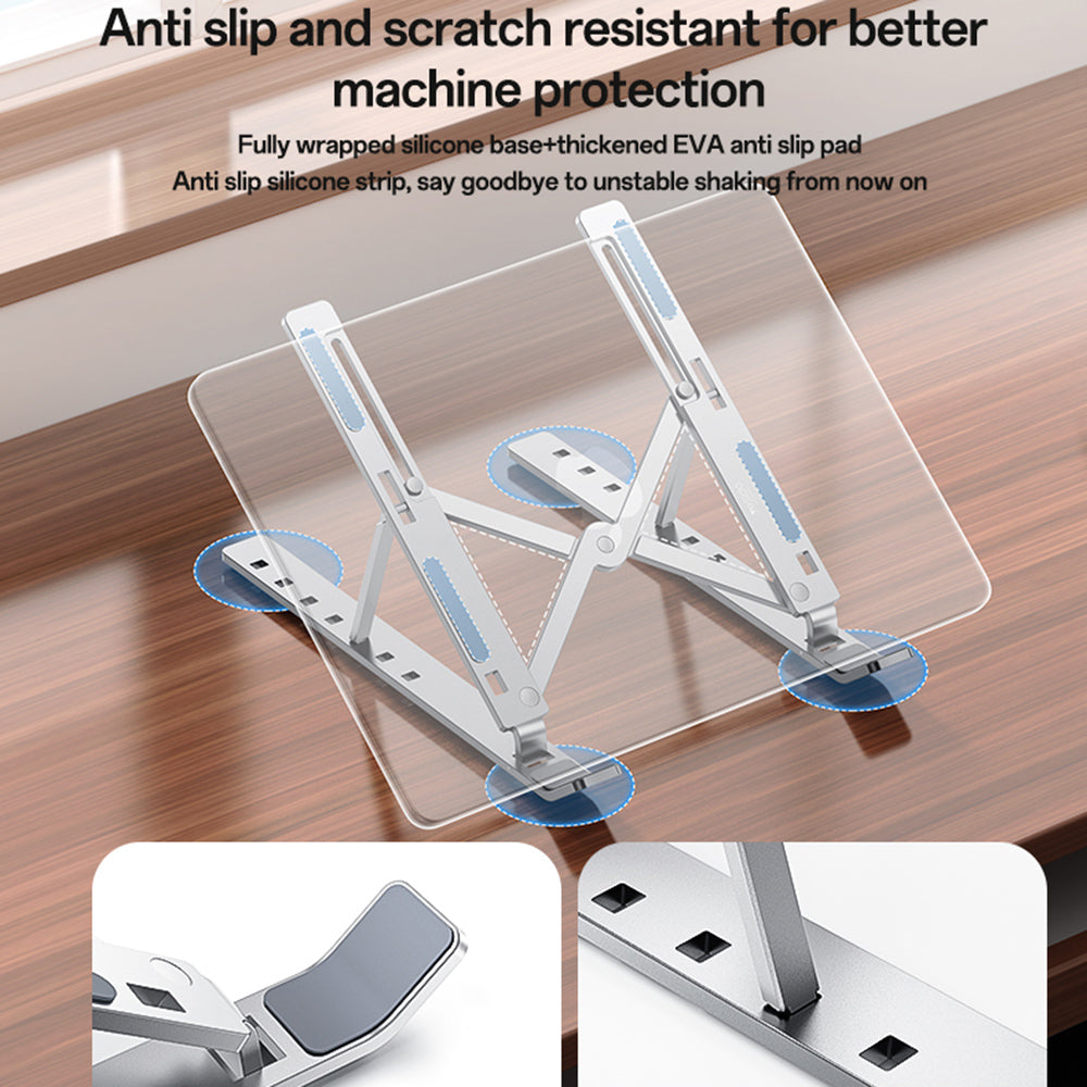 Yesido LP07 Ständer für Laptops 13 Zoll - 20 Zoll, Silber