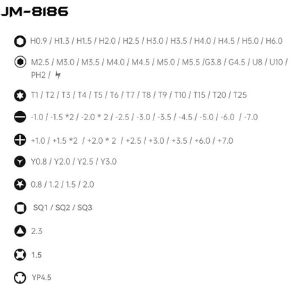 Schraubendreher Jakemy JM-8186, 83in1