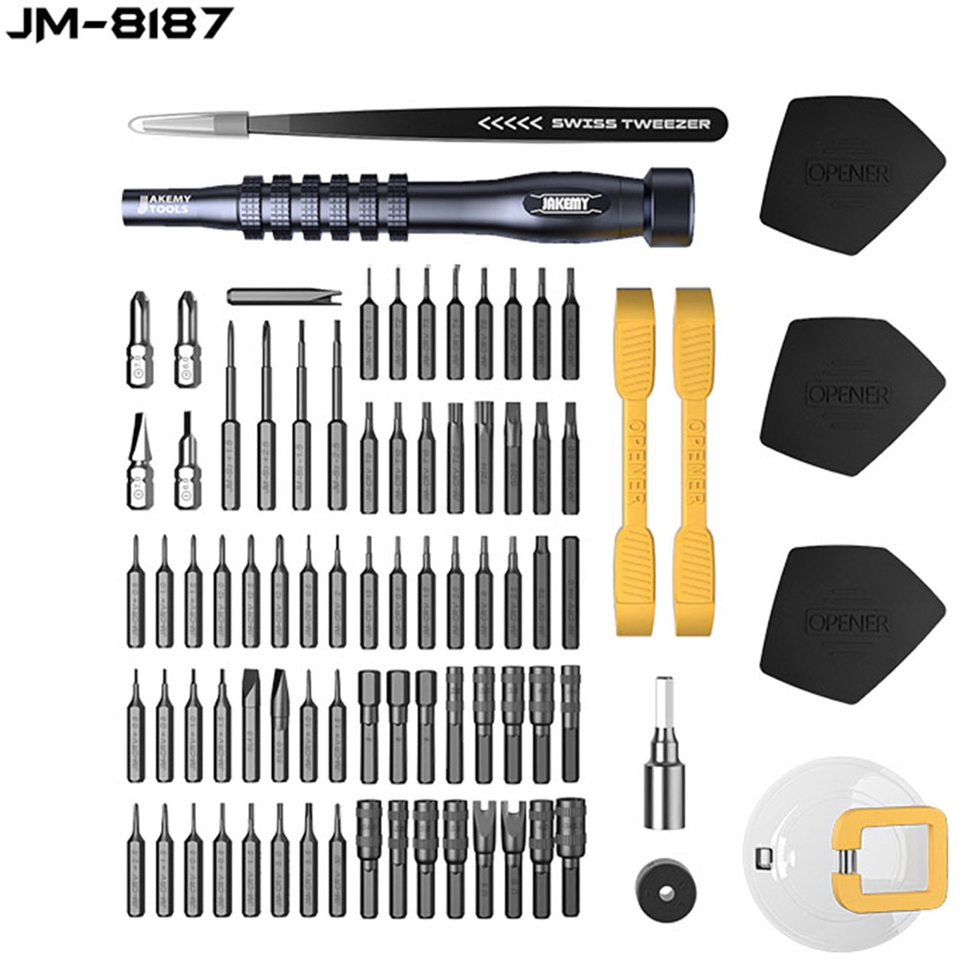 Schraubendreher Jakemy JM-8187, 83in1, Silber