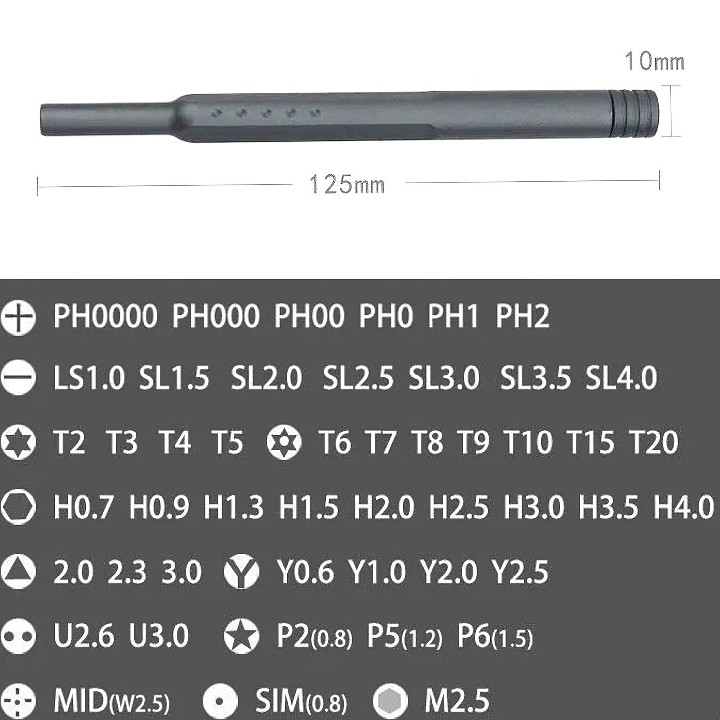 Schraubendreher OEM A49, 49in1, Grau