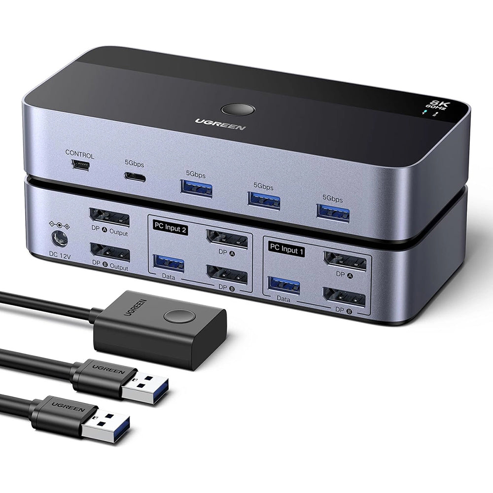 Switch Video DisplayPort UGREEN AK700 (55851), Grau