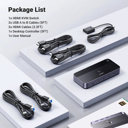 HDMI Video Switch UGREEN CM664, Schwarz