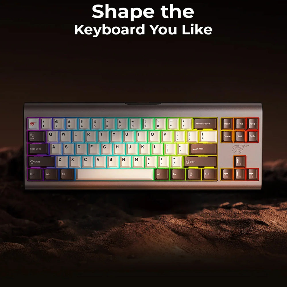Gaming-Tastatur HAVIT KB896L, RGB, 1.2m, Rosa