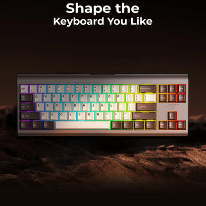 Gaming-Tastatur HAVIT KB896L, RGB, 1.2m, Rosa