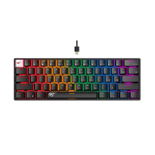 Gaming-Tastatur HAVIT KB903L, RGB, 1,8m, Schwarz