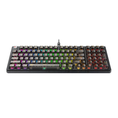 Gaming-Tastatur Wired USB HAVIT KB875L, RGB, 1,8m, Schwarz Transparent