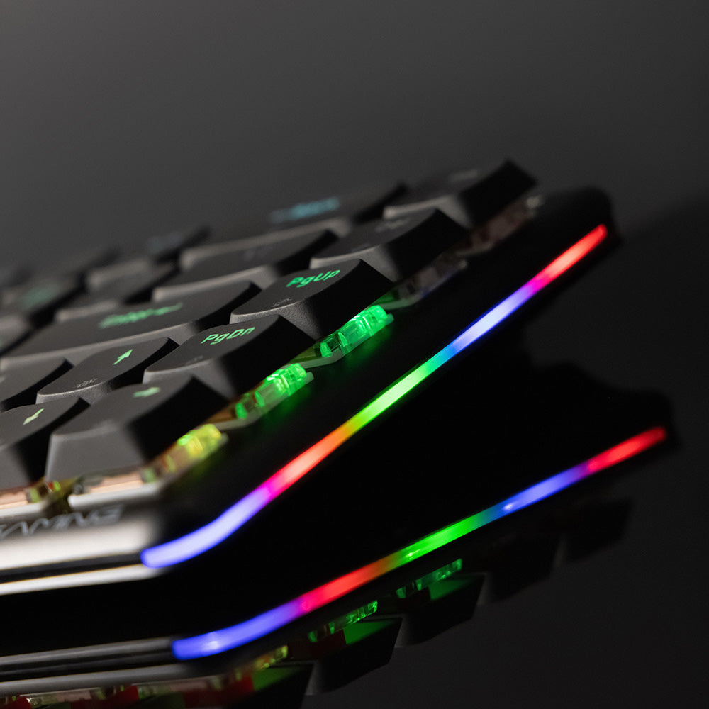 Gaming-Tastatur Wireless Proove AFK, RGB, BT / Wi-Fi / Kabelgebunden, 1,5m, Weiß WKAFKEN22002