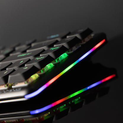 Gaming-Tastatur Wireless Proove AFK, RGB, BT / Wi-Fi / Kabelgebunden, 1,5m, Weiß WKAFKEN22002