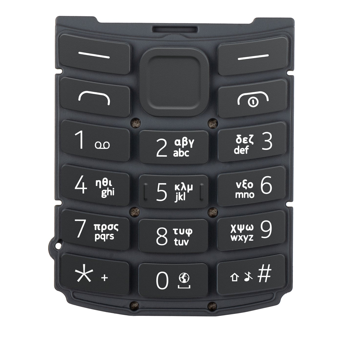 Griechisches Tastenfeld für Nokia 105 4G 2nd Edition, Charcoal