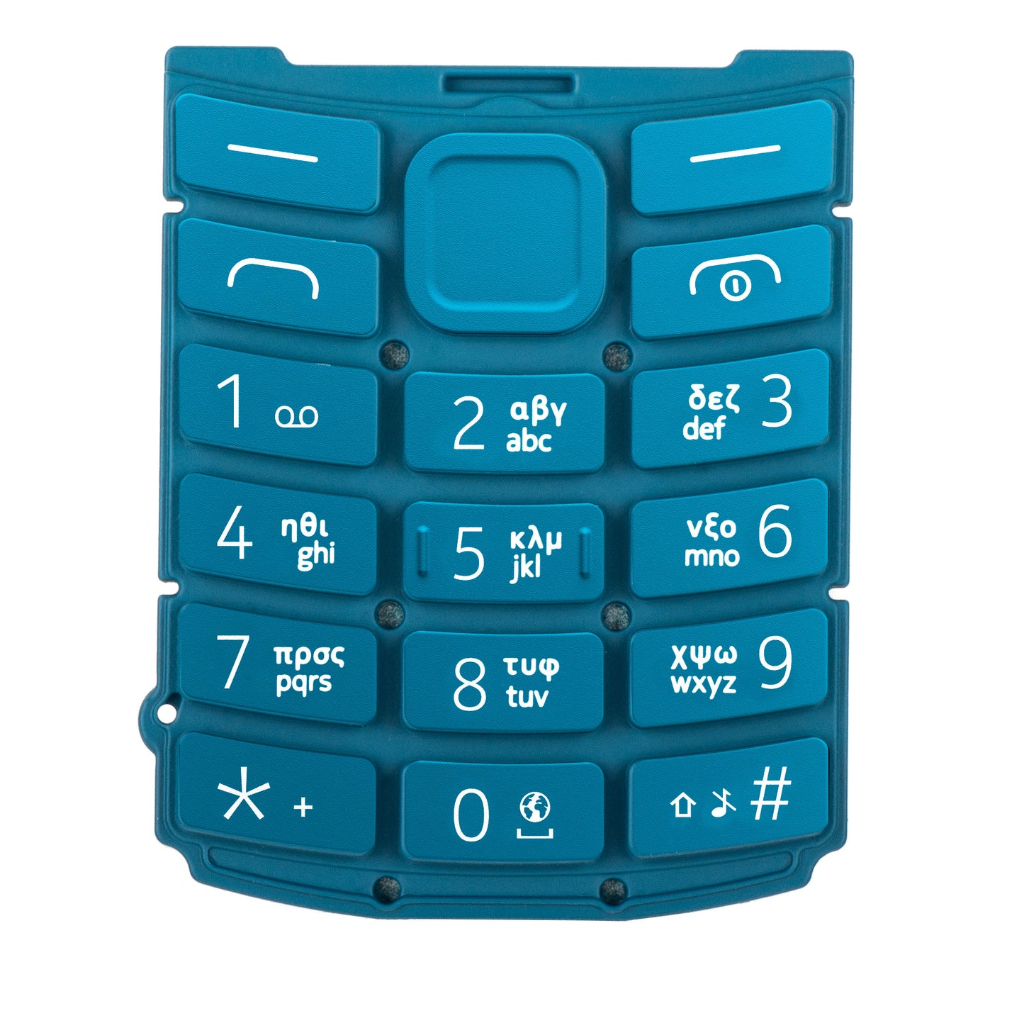 Griechisches Tastenfeld für Nokia 105 4G 2. Edition, Blau