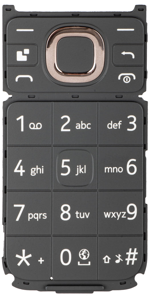 Lateinische Tastatur für HMD 2660 Flip, Schwarz