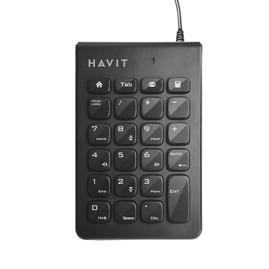 Numerische Tastatur Wired USB HAVIT KB223, 1,5m, Schwarz