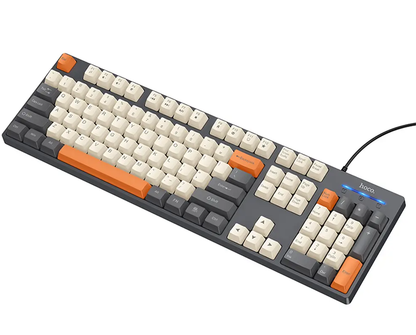 Kabelgebundene USB-Tastatur HOCO GM61 Tri-Color, 1,45 m, Grau