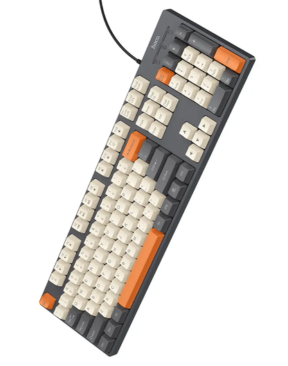 Kabelgebundene USB-Tastatur HOCO GM61 Tri-Color, 1,45 m, Grau