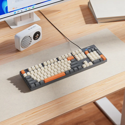 Kabelgebundene USB-Tastatur HOCO GM61 Tri-Color, 1,45 m, Grau