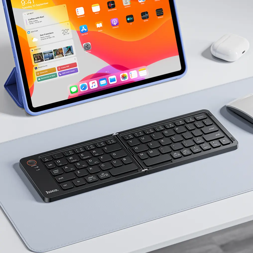 Faltbare Bluetooth-Tastatur HOCO GM71, Schwarz