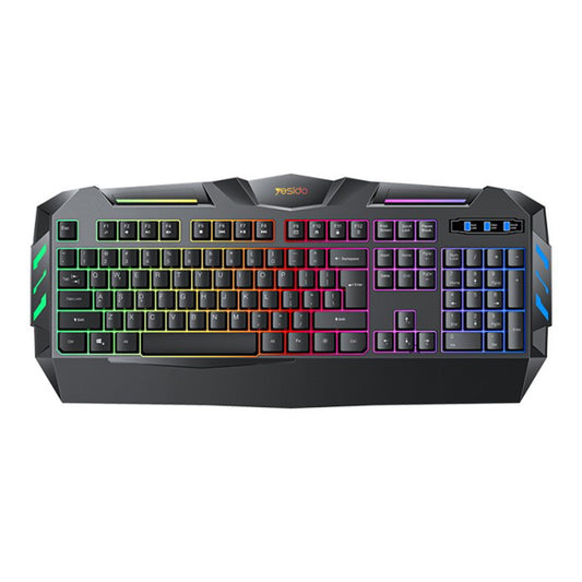 Drahtlose Tastatur Yesido KB21, RGB, 1,5m, Schwarz