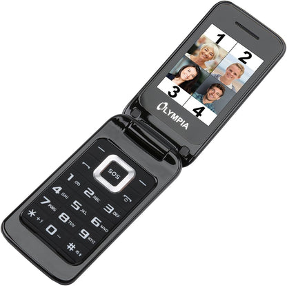 Mobiltelefon Olympia Luna Dual SIM, Schwarz 2210