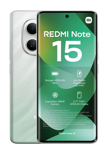 Mobiltelefon Xiaomi Redmi Note 15 4G, 256GB, 8GB, Grün MZB0MNPEU