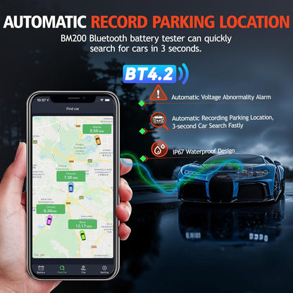 Bluetooth-Tester zur Überwachung der Autobatterie Ancel BM200