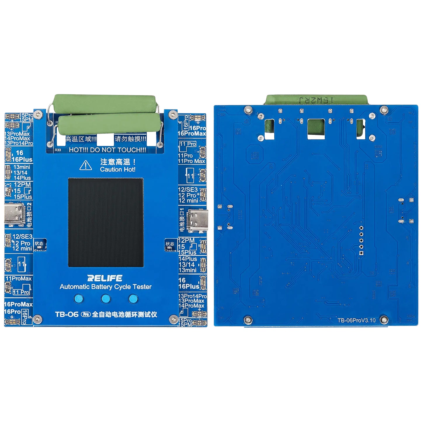 Relife TB-06 Pro Service Tester zur Überprüfung der Zyklusanzahl des Akkus Apple iPhone 11 - 16 Serie