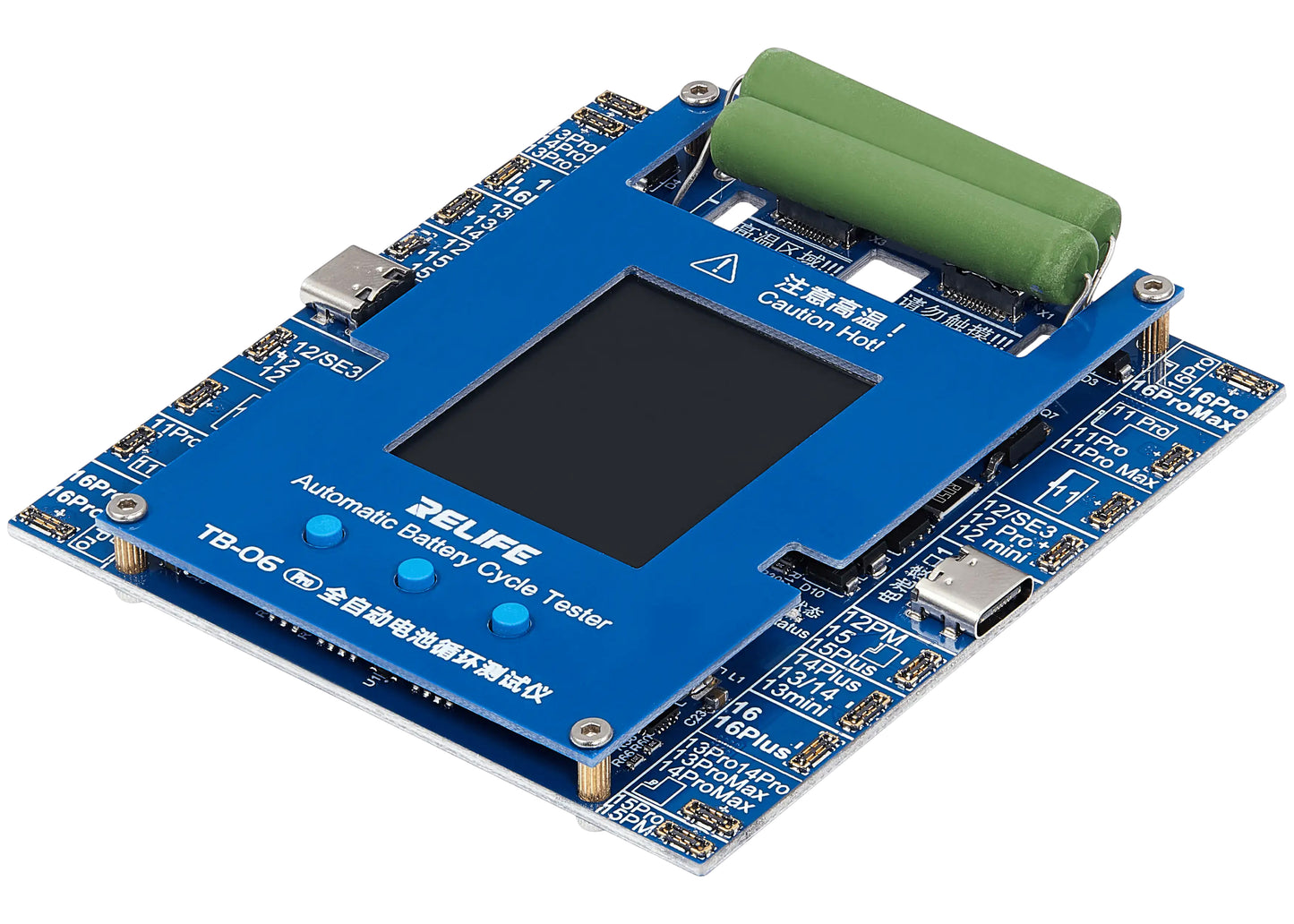 Relife TB-06 Pro Service Tester zur Überprüfung der Zyklusanzahl des Akkus Apple iPhone 11 - 16 Serie