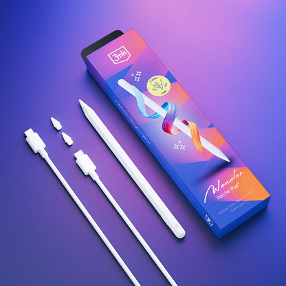Touch Pen 3MK Wonder für Apple iPad, Aktive Version, Weiß
