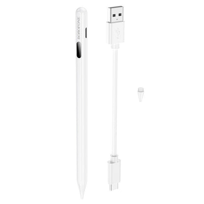 Touch Pen Borofone BG101 for Apple iPad Series, Active Version, White