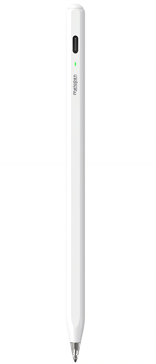 Touch Pen Metapen Air8 Pro für Apple iPad, Active Version, Weiß ME-APP172