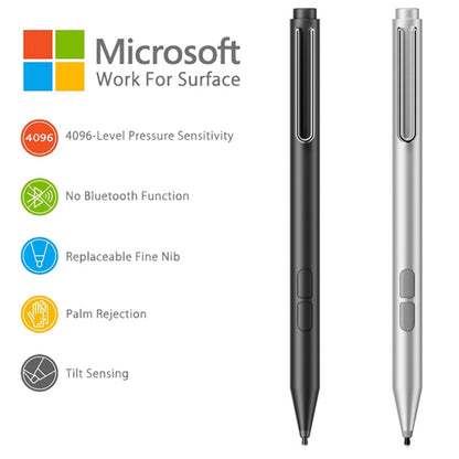 Touch Pen Techsuit F94S für Microsoft Surface / Asus Transformer / Zen / Vivobook / HP Envy / Pavilion / Spectre, Aktive Version, Schwarz