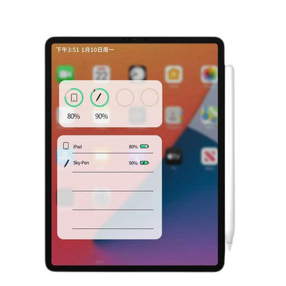 Touch Pen Techsuit M2 für Apple iPad, Aktive Version, Weiß
