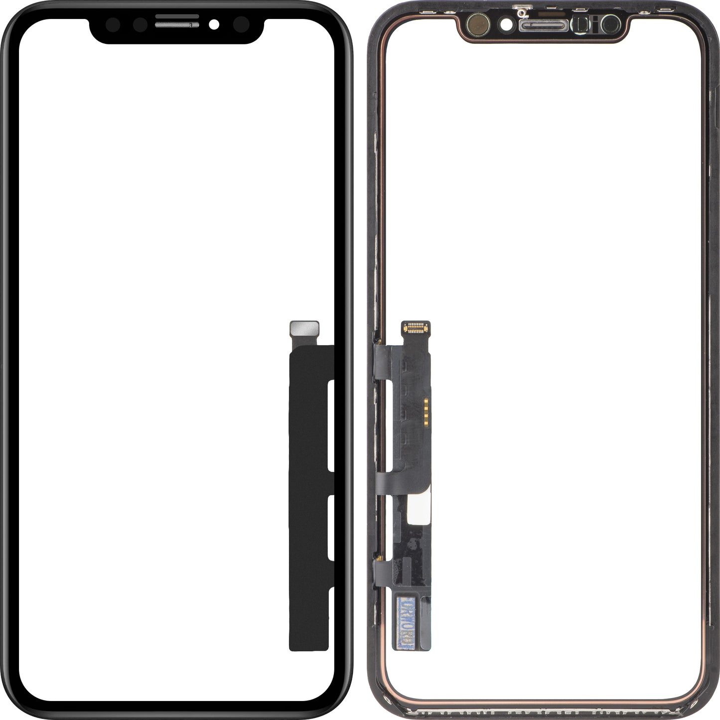 Touchscreen Forward Guard OCA für Apple iPhone XR, IC-Version, Schwarz