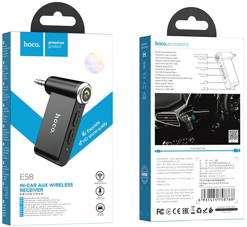 HOCO E58 Bluetooth Receiver