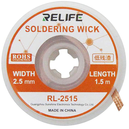 Relife RL-2515 Docht, 2,5 mm, 1,5 m