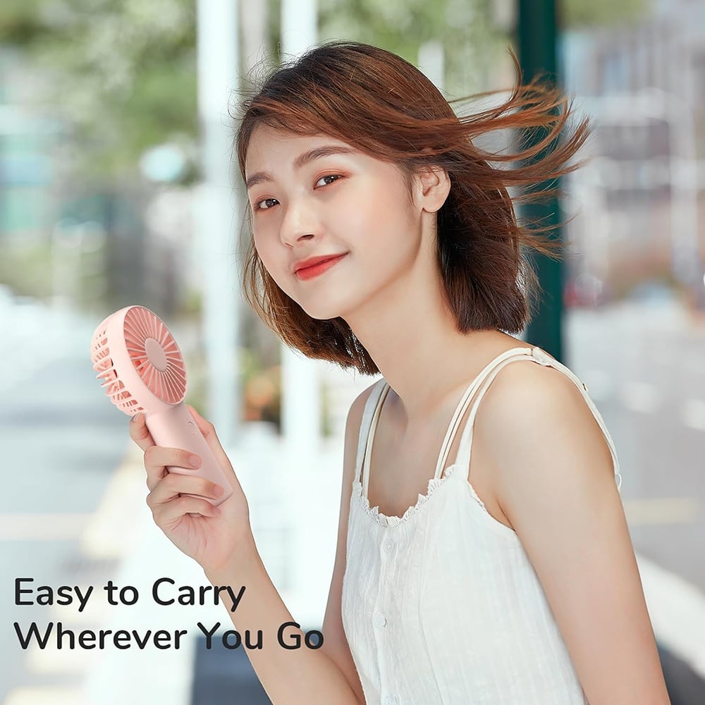 JisuLife FA20X Portable Fan, Pink