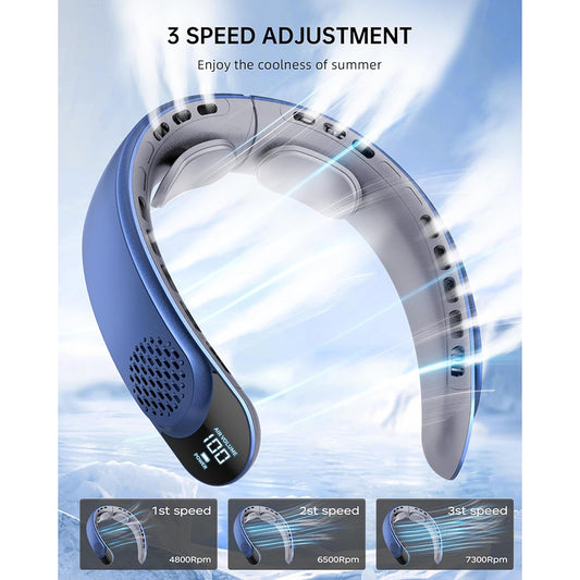Tragbarer Ventilator Techsuit S8, Blau